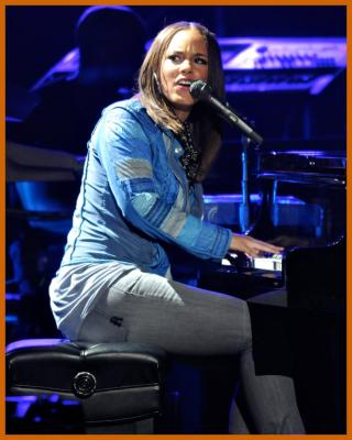 Alicia Keys Performs At Justin Timberlake's Concert